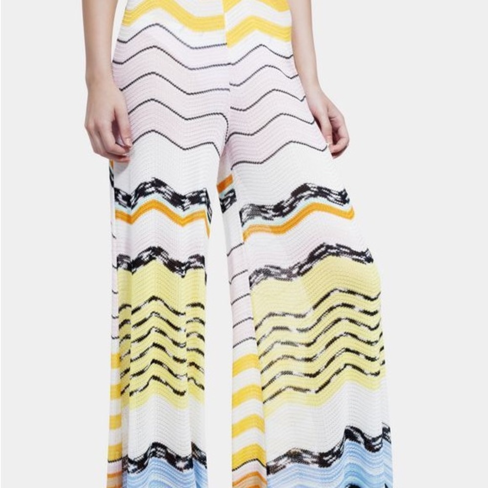 Missoni Multicolor Zigzag Knit Pants
